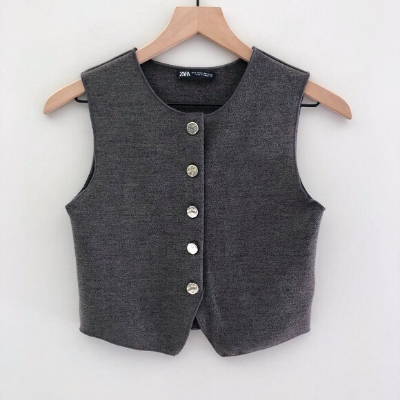 Zara Tops - ZARA Stretch Knit Vest Top